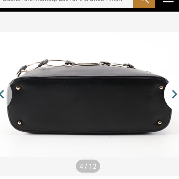 Gucci bag vintage leather-Authentic - Picture 2 of 6